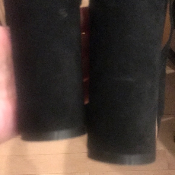 Pour La Victoire black suede platform sandals - Picture 3 of 6